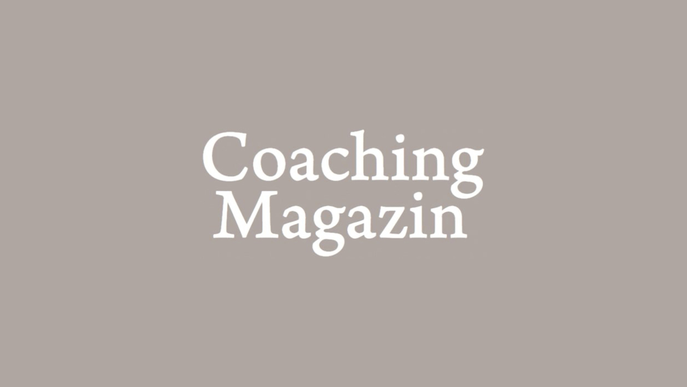 Coaching Magazin
